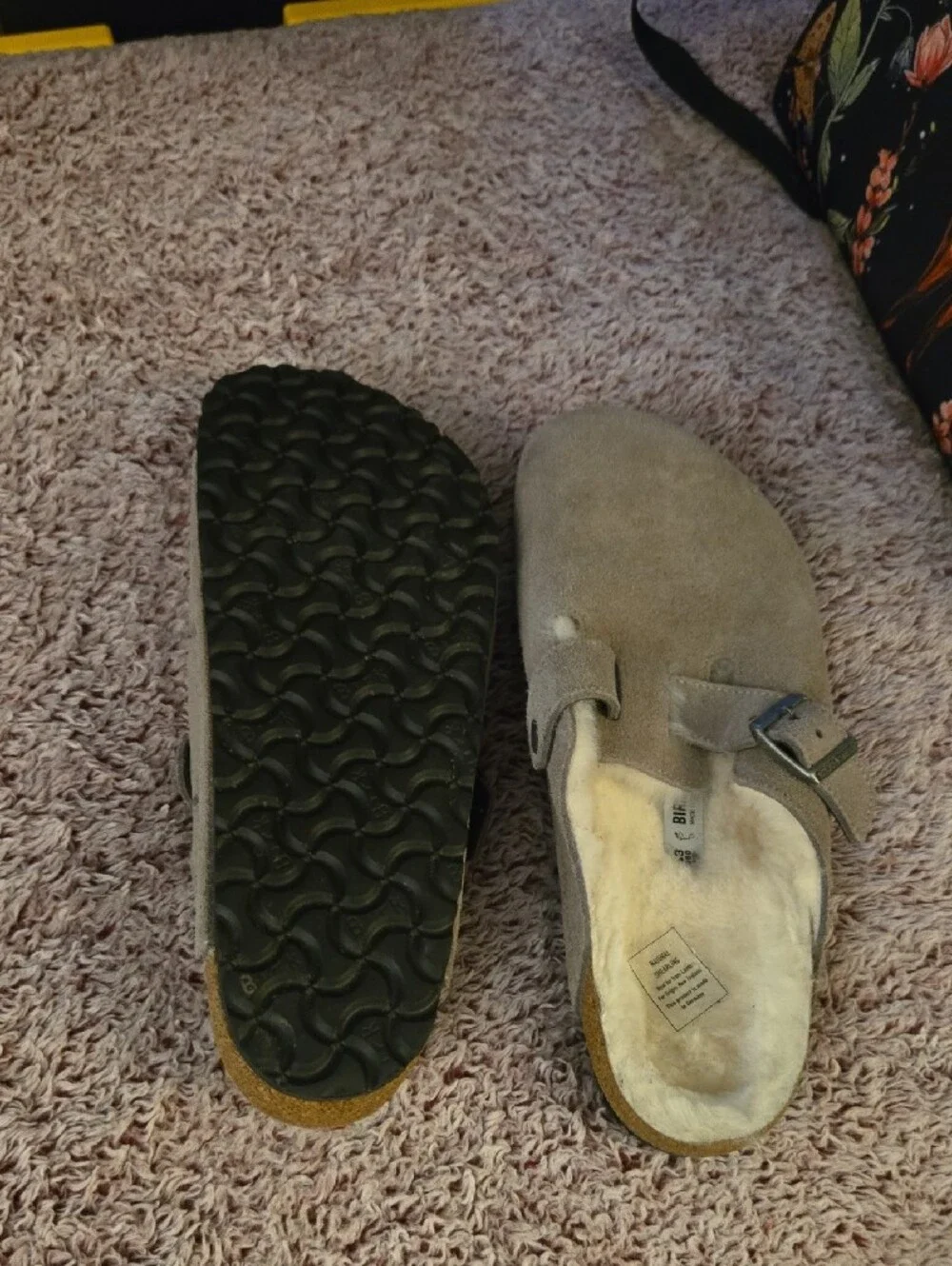 Men's Birkenstock Gray Suede Slip-On Clog
